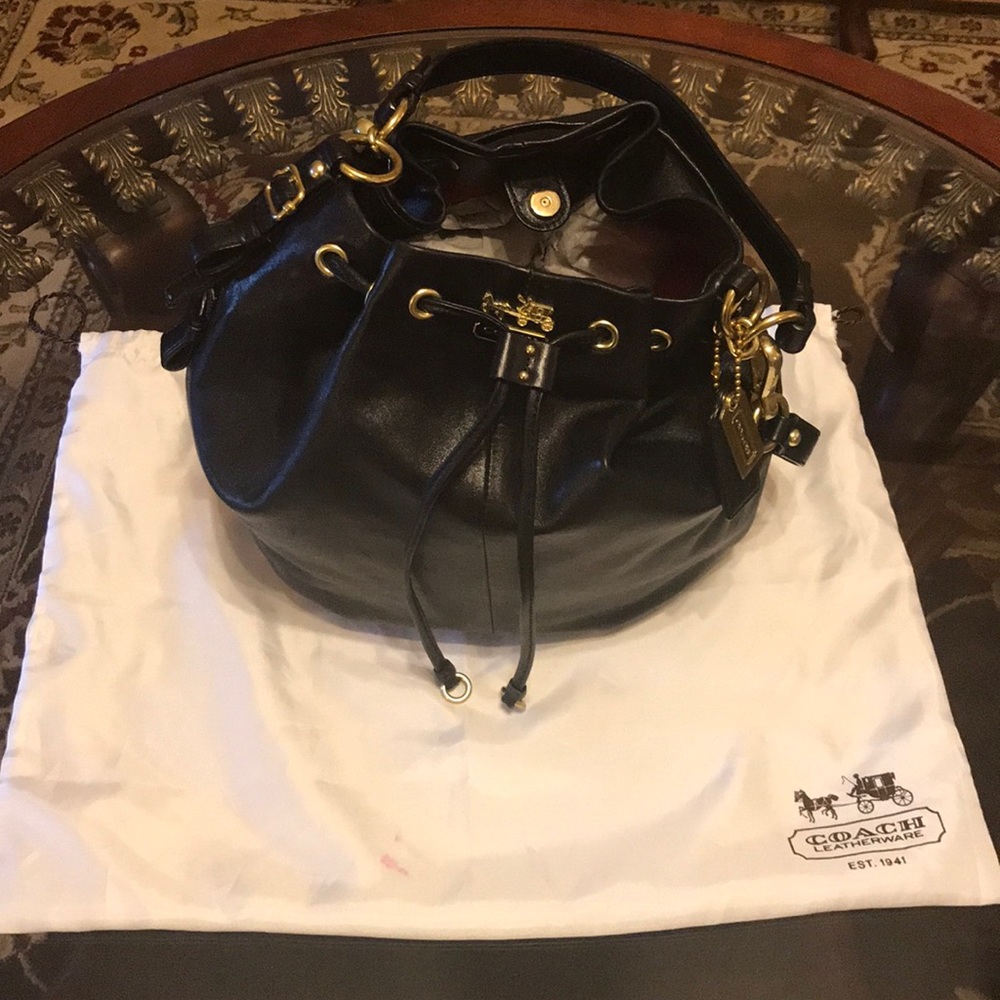 Authentic Coach Leather Bucket Purse
